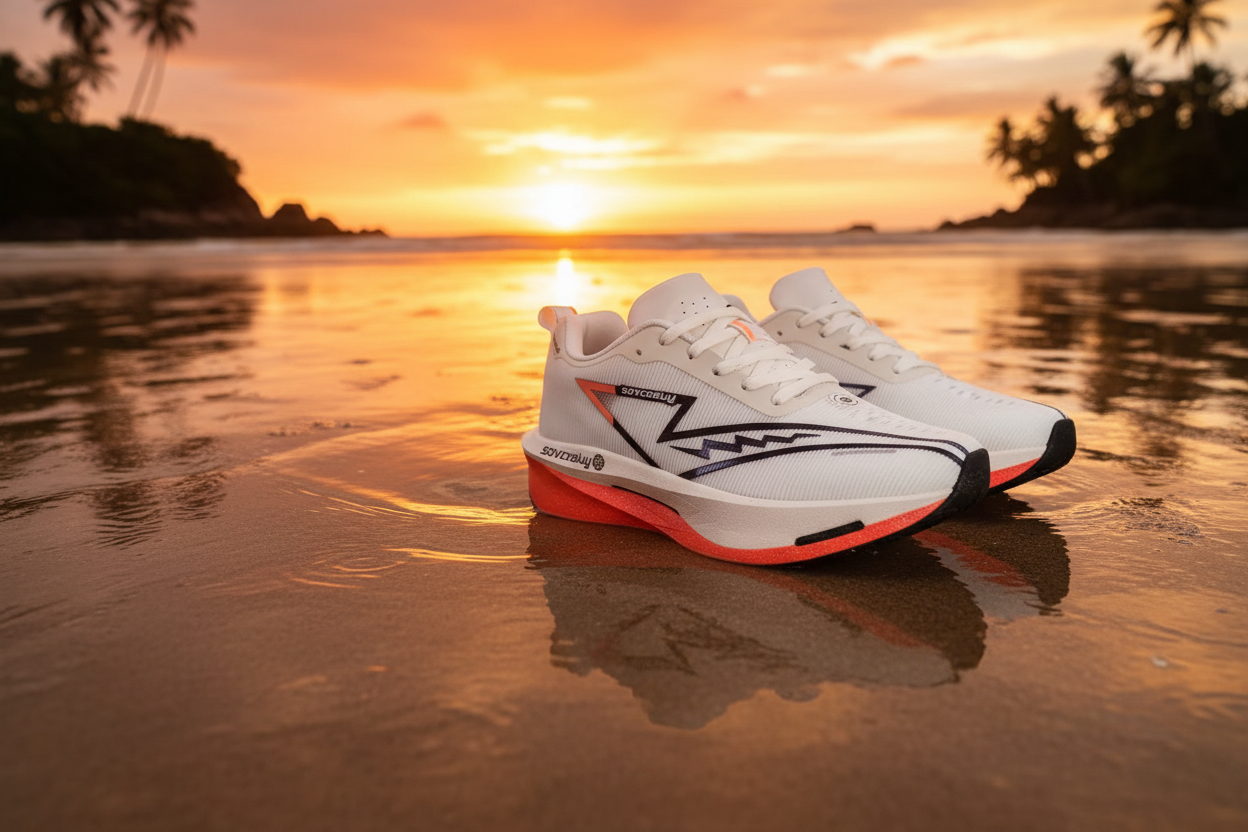 PowerRun Ultra - Zapatilla Roja Atardecer Playa